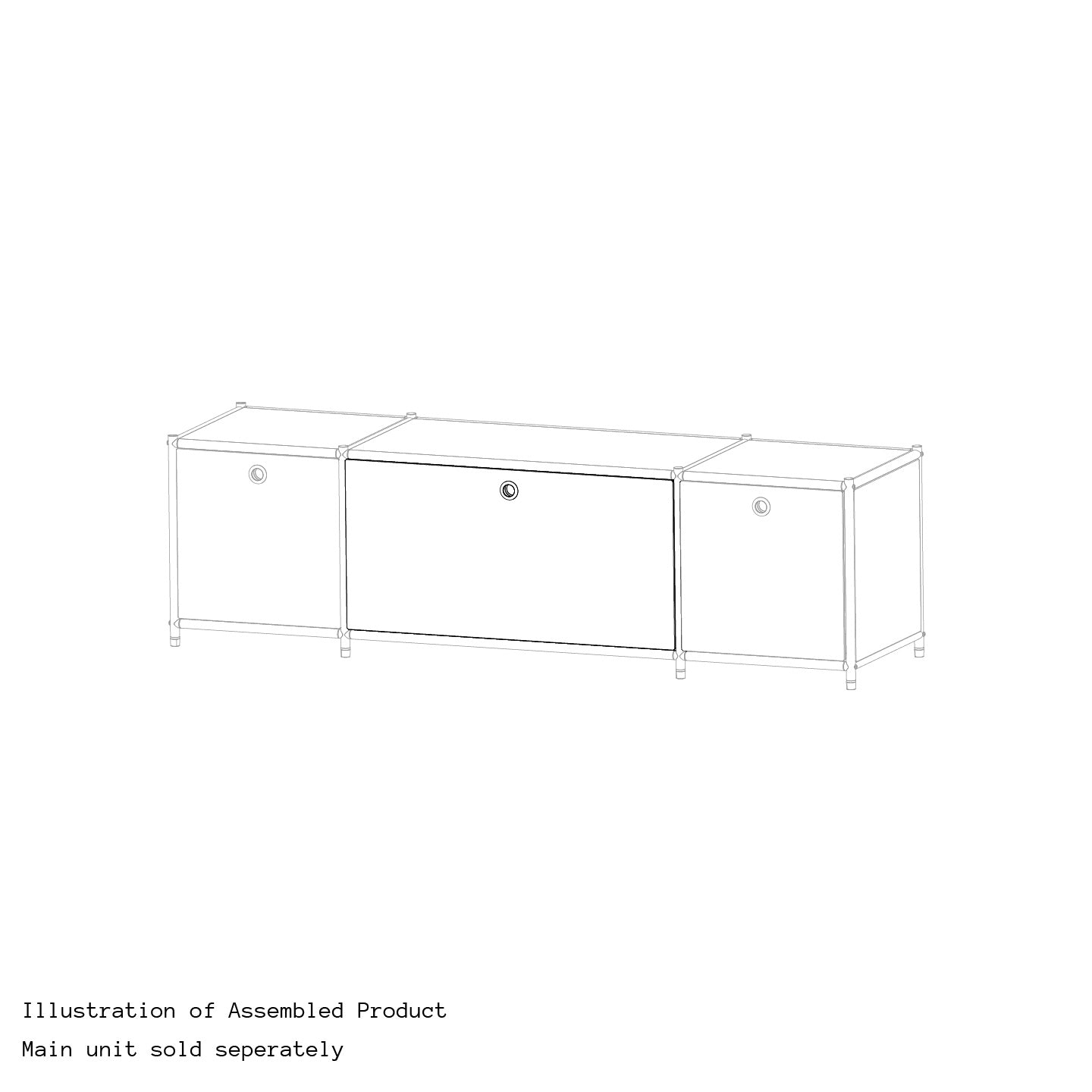 LEBOGU Door pack for Entertainment Unit